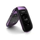 BlackBerry Style 9670 - Purple - Partial Open Left Angle